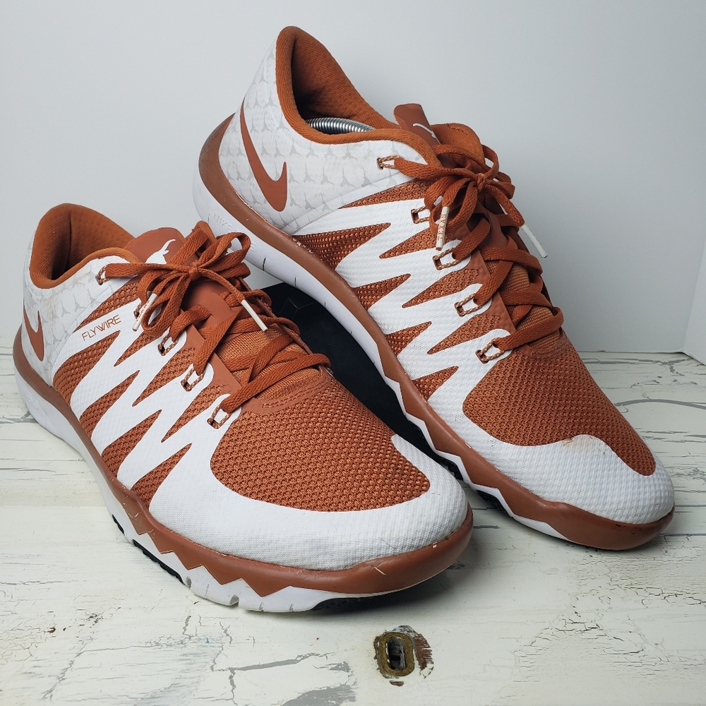 Nike Free Trainer 5.0 V6 'Texas Longhorns' Training Sneakers - Men's size 14 - Picture 4 of 16